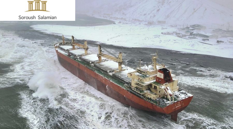 Legal Consequences of a Ship Running Aground Along a Maritime Route