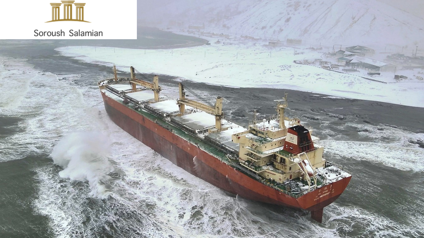Legal Consequences of a Ship Running Aground Along a Maritime Route